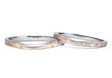 Mokume Gane (V shape) WG,PG,SV (inner PT)