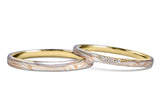 Mokume Gane (straight) PG,SV (inner YG)