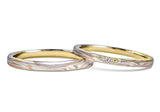 Mokume Gane (straight) WG,PG,SV (inner YG)